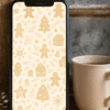 20251119_0220_Cozy Winter Wallpaper_remix_01kacqmmyee8kvsftsbfgg24b4 Gingerbread Christmas Phone Wallpaper – Cozy Cookie, Snowflake & Holiday Pattern