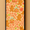 20251202_1952_Phone Wallpaper Mockup_remix_01kbg2z33ve7tbs403vn3bvw3n Gingerbread Candy Village Christmas Phone Wallpaper