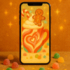 20251202_2138_Festive Mug Delight_remix_01kbg933h3enq8k4kdg7db1ept Gingerbread Candy Mug Christmas Wallpaper