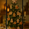 20251202_2157_Cozy Christmas Decor_remix_01kbga4ggvff1r07ffhxq1a2nv Gingerbread Kitchen Christmas Tree Wallpaper