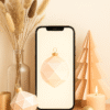 20251203_1017_Ornament-Inspired Decor Scene_remix_01kbhmgvf6fb9b1ky31d5zq241 Blush-Pink Diamond Ornament Glow – Christmas Phone Wallpaper