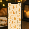 Warm Forest Pattern – Christmas Boho Phone Wallpaper