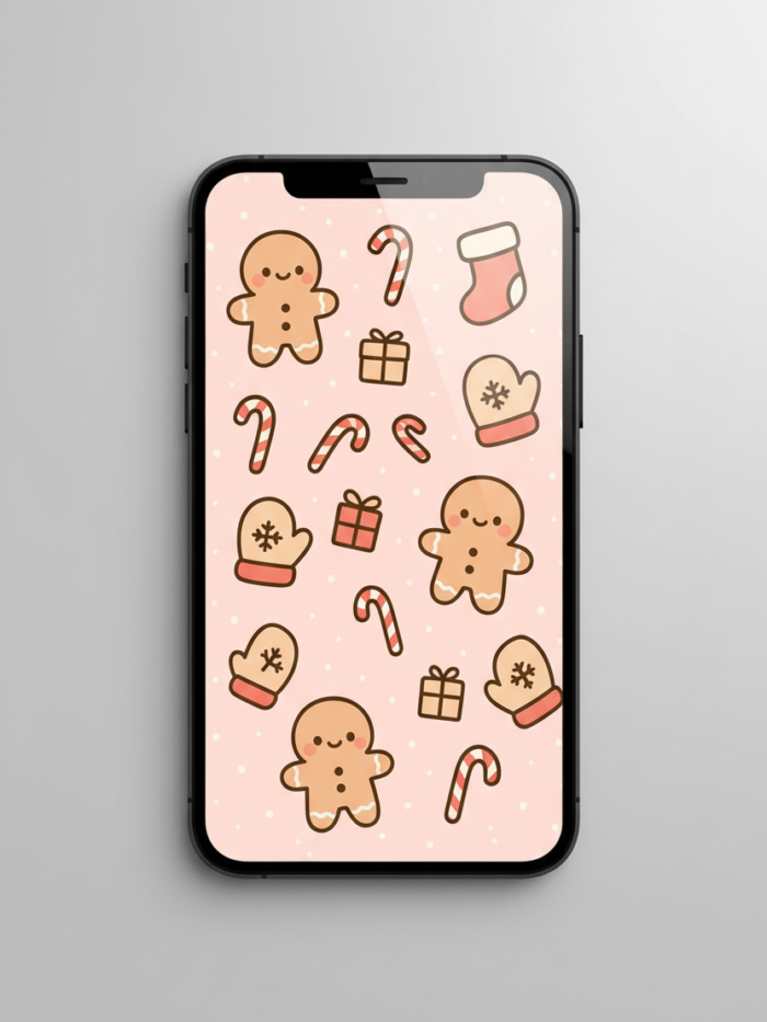 sweet_festive_spreading_christmas_phone_wallpaper - 1 Sweet Festive Spreading - Christmas Phone Wallpaper