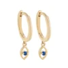 Mystic Evil Eye Huggie Hoop Earrings