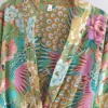 Boho Kimono with Vibrant Floral Print and Tie Detail