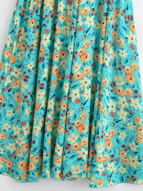 S33aab090215543399f94f6d490b3b442h.webp Floral Maxi Dress with Elegant Deep V-Neck and Ties