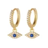 Mystic Evil Eye Huggie Hoop Earrings