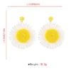Sunflower Bloom Boho Floral Earrings