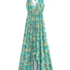 S44dd7dbc751b464fb0a7961ed8f460c0G.webp Floral Maxi Dress with Elegant Deep V-Neck and Ties