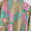 Boho Kimono with Vibrant Floral Print and Tie Detail