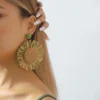 Sunflower Bloom Boho Floral Earrings