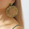Sunflower Bloom Boho Floral Earrings