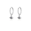 Mystic Evil Eye Huggie Hoop Earrings