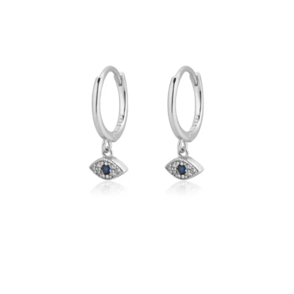Mystic Evil Eye Huggie Hoop Earrings