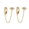 Mystic Evil Eye Huggie Hoop Earrings