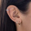 Mystic Evil Eye Huggie Hoop Earrings