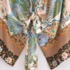 Boho Kimono with Vibrant Floral Print and Tie Detail