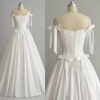 1 Provence Bow Corset Off-Shoulder Wedding Gown
