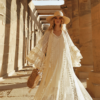 12_swapped Desert Muse Whimsical Tiered Ruffle Bell Sleeve Lace Maxi Dress