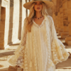 19_swapped Desert Muse Whimsical Tiered Ruffle Bell Sleeve Lace Maxi Dress