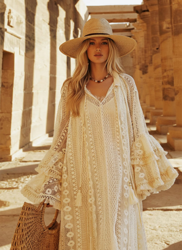 19_swapped Desert Muse Whimsical Tiered Ruffle Bell Sleeve Lace Maxi Dress