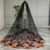 2 The Meadowsweet Veil — Colourful Floral Embroidered Wedding Veil
