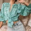 H1abb32426a5944149bd3cdb53018157dl.webp Rhapsody Button-Down Boho Floral Blouse with Tassel Ties