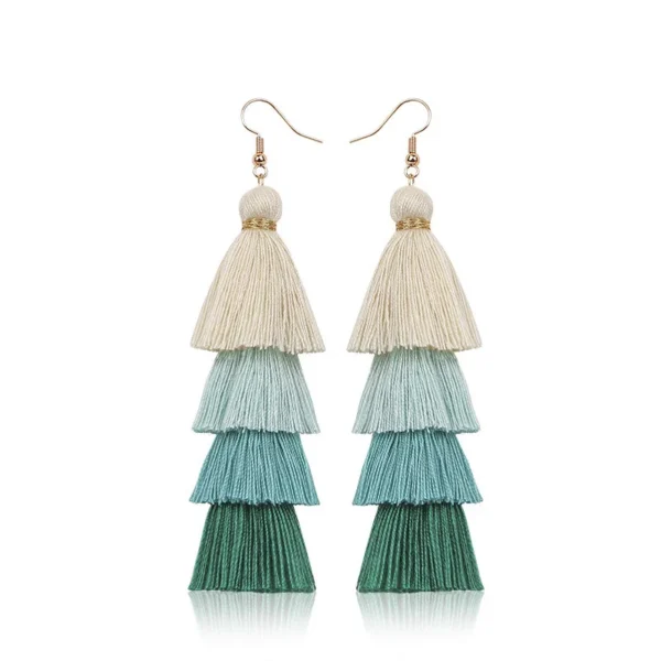 H1bd022b38a454c27b01216efb09fb8d60.webp Boho Tiered Tassel Statement Earrings