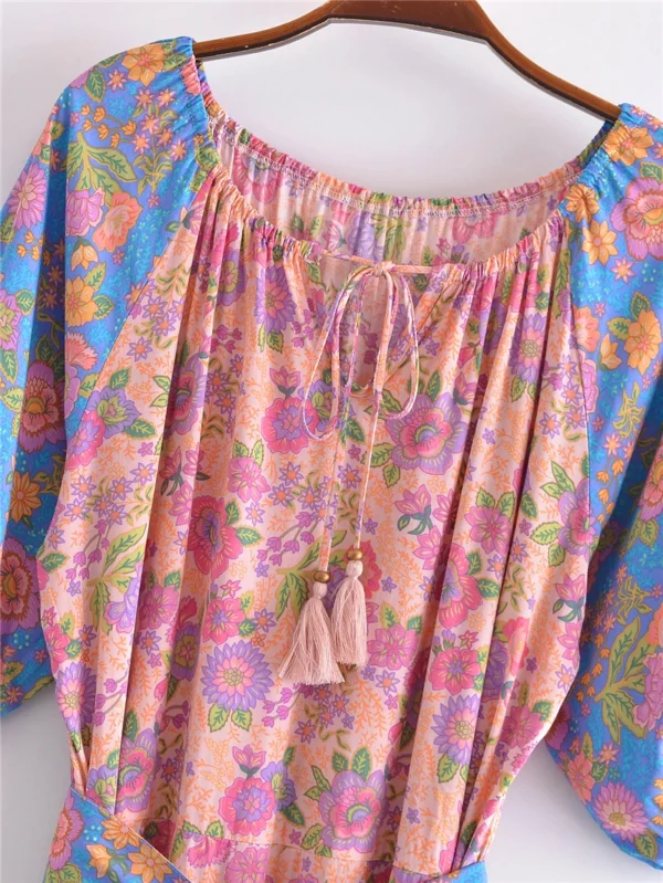 H806bc947398242099eb021483f702ae1l.webp Wanderlust Tie-Neck Floral Peasant Maxi Dress