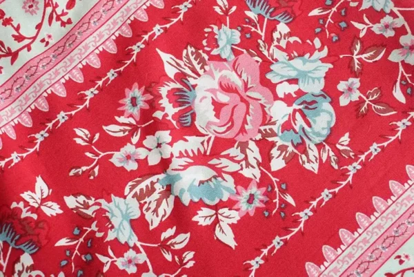 H89a5bb9111c446eaa87e5ad2ea09dcaaF.webp Boho-Chic Ditsy Floral Tiered Maxi Dress with Ruffle Puff Sleeves