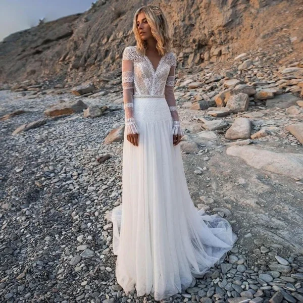 Hc4161fb22127428bb0c01eed6b432b35P.webp Celestial Sands Long Sleeve Lace Gown
