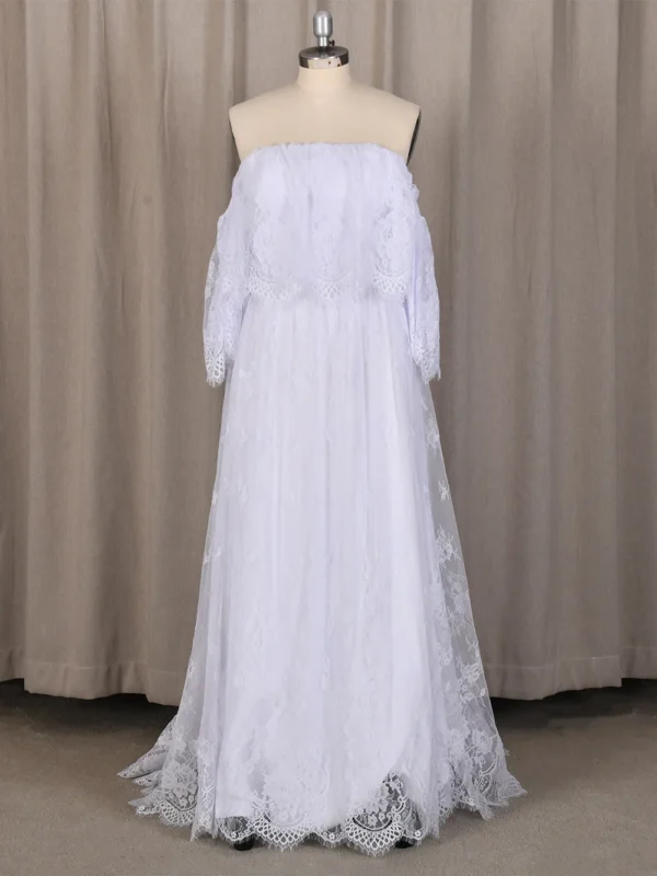 He047ad4c86dd42a1b733dd4a3a053f8cz.webp Isla Lace Off Shoulder Two Pieces Wedding Dress
