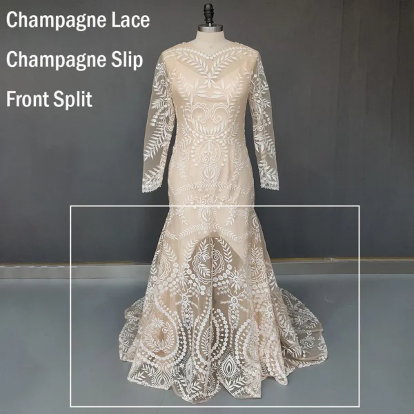Hf3167974df304f4e935888957811f0253.webp The Folklore Gown — Boho Long Sleeve Lace Wedding Dress