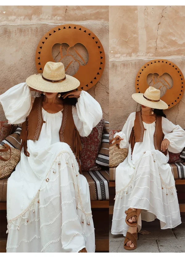 O1CN01hMY6Bb2D9k2NjXwRu_78728567.webp Golden Dune Seashell Tassel Boho Maxi Dress