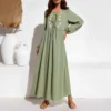 Willow Embroidered Boho Maxi Dress