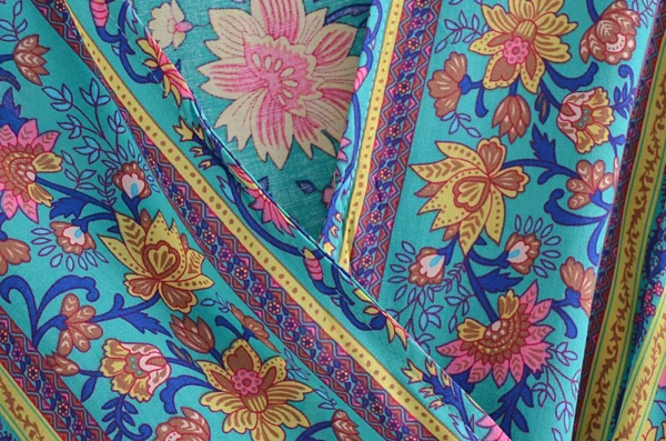 Summertime Flirt Floral Wrap Dress with Tie Waist
