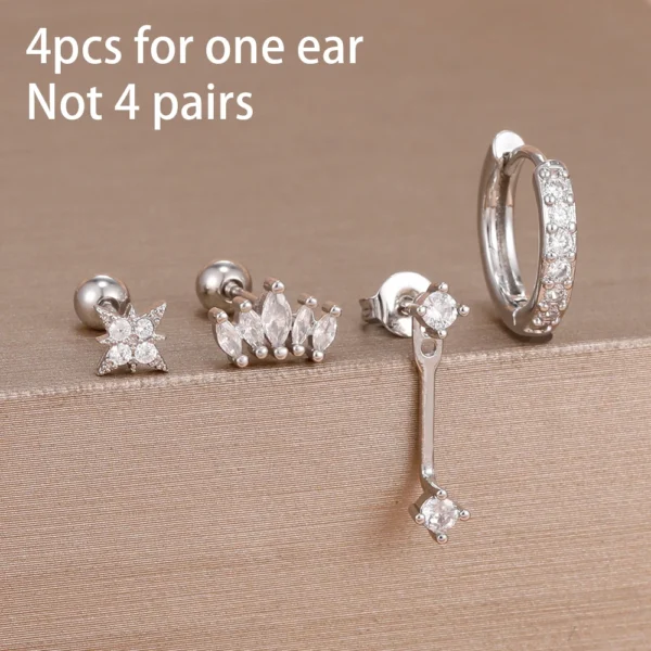 S05db37f1246d488d89d4ea68aae18e54o.webp Festive Glint Earring Set 4pcs with Crystal Accents – Spirit & Rebel