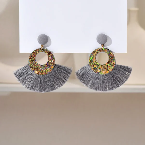 S088cd2a8392e4dd8ad54d4e4d679f49dA.webp Dreamy Iridescent Stardust Fan Shaped Earrings
