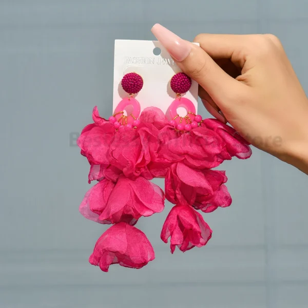 S0cc5740821274fcb8daa4011312b2b7dF.webp Radiant Blooms Floral Statement Earrings with Layered Petals
