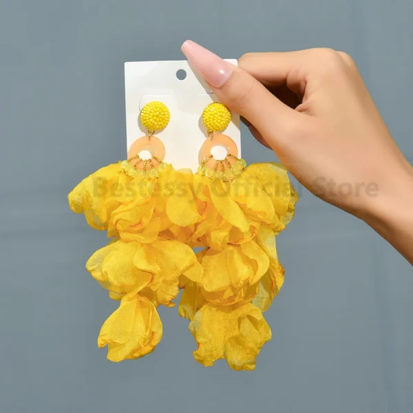 S0df9c1d36fd9402b8ff0fcff3a6e19ee9.webp Radiant Blooms Floral Statement Earrings with Layered Petals