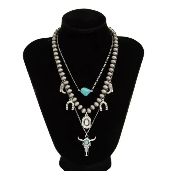 S1037f25124ed40b888df22b5179b8b33S.webp Santa Fe Layers Boho Layered Necklace with Charms