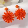 S11e52d5d9a2e46a3a5e1d0411d0312ee1.webp Mediterranean Bloom Raffia Flower Dangle Earrings