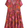 S1634b0e04a0c4db78d2767a6bc01a7eeY.webp Garden Path: Short Sleeve Tiered Floral Print Summer Dress