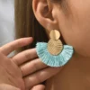 S16ea16398f4a4907ad8f458f287bad5fB.webp Celestial Fan Tassel Earrings