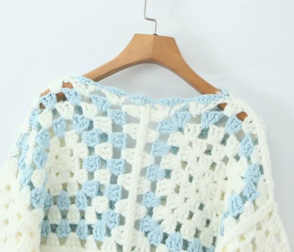 S178ae28c8d8c450488618c8e42a5f2d24.webp Shoreline Daydream Handmade Boho Crochet Cardigan