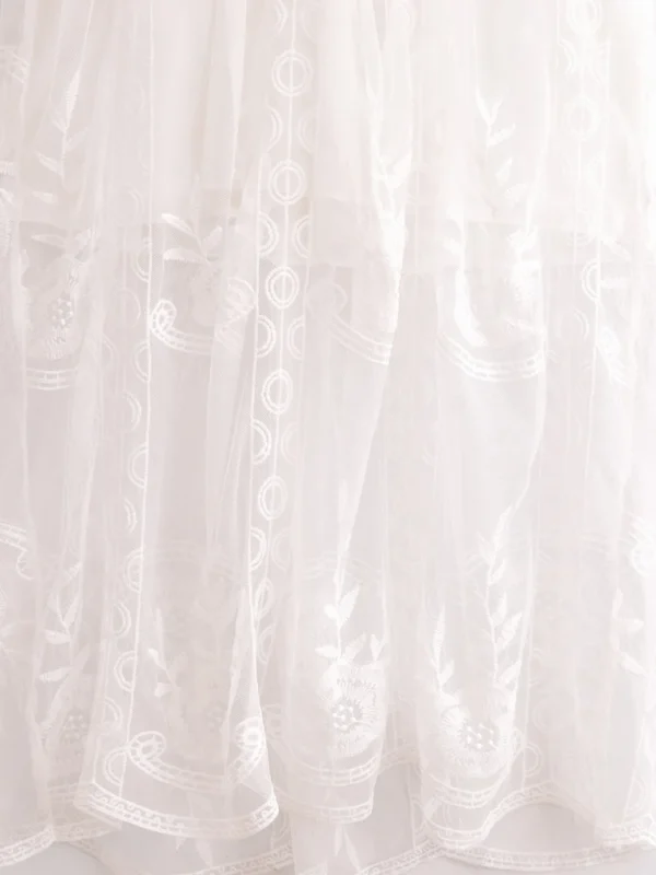 S1a967b92182f4a939f745c39f19d6f83X.webp Dreamweaver White Bohemian Lace Maxi Dress with Sheer Overlay