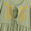 Willow Embroidered Boho Maxi Dress