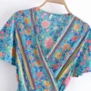Summertime Flirt Floral Wrap Dress with Tie Waist