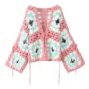 S1fad9f5a96d24ffd8064c66c5ab7e523D.webp Festival Finesse Tie-Front Boho Cardigan with Crochet Floral Details