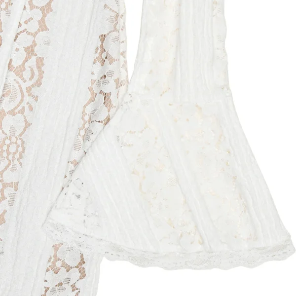 S2339bfd9ee62405da319b87edd96f173q.webp The Golden Hour Gown — Off Shoulder Lace Wedding Dress with Bell Sleeves